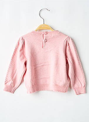 Pull maille fine manches longues rose MAYORAL fille