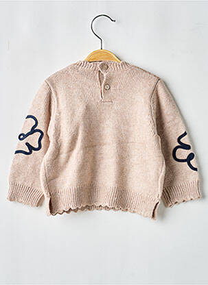 Pull maille fine manches longues marron MAYORAL fille