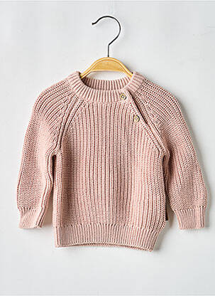 Pull resserrée sur le bas manches longues rose BABY'S ONLY fille