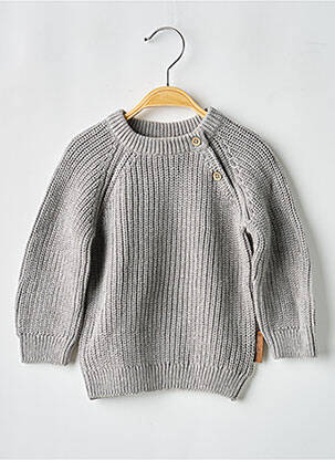 Pull resserrée sur le bas manches longues gris BABY'S ONLY fille