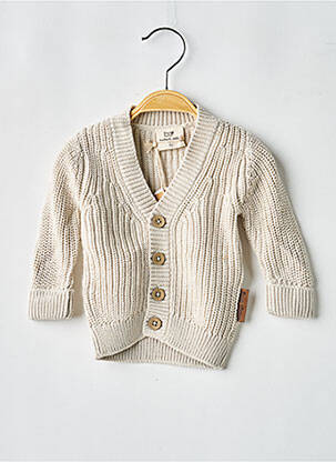 Gilet manches longues col v beige BABY'S ONLY fille