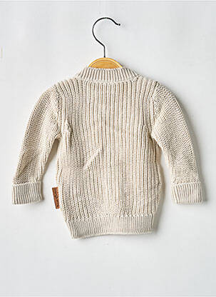 Gilet manches longues col v beige BABY'S ONLY fille