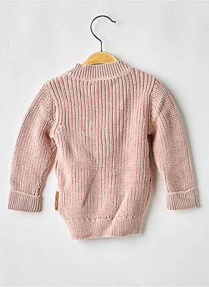 Gilet manches longues col v rose BABY'S ONLY fille