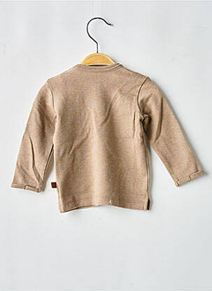 T-shirt fermeture boutonnée à l'épaule manches longues marron BABY'S ONLY fille