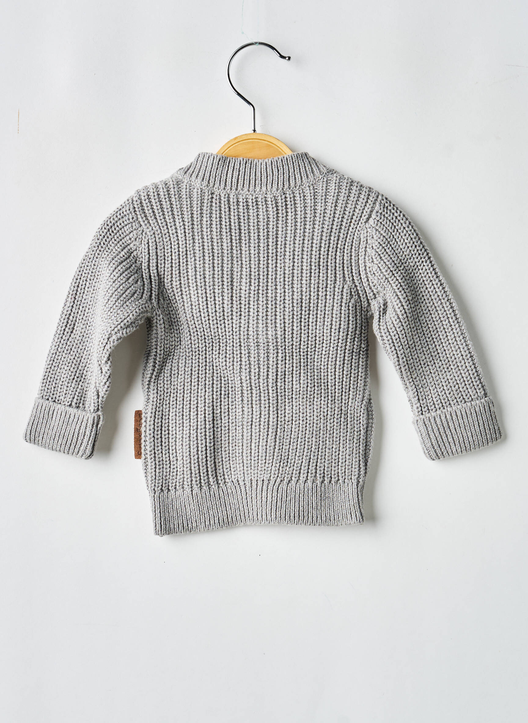 Gilet manches longues col v gris BABY'S ONLY fille