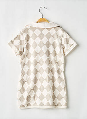 Robe mi-longue manches courtes manches courtes gris LEVV LABEL fille