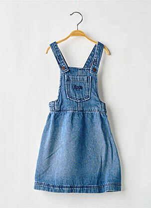 Robe mi-longue col carré fines bretelles bleu NOPPIES fille
