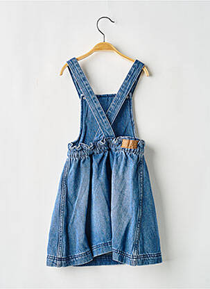 Robe mi-longue col carré fines bretelles bleu NOPPIES fille