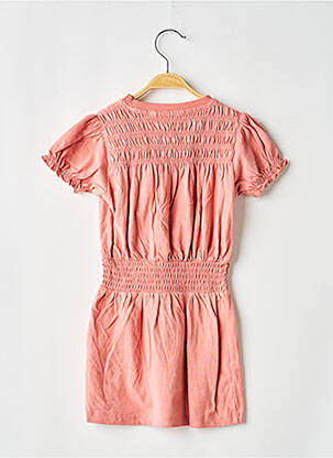 Robe mi-longue manches courtes manches courtes rose LEVV LABEL fille