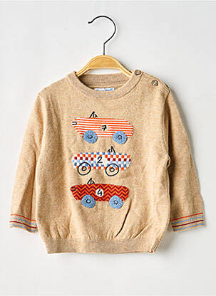 Pull stretch manches longues marron MAYORAL garçon
