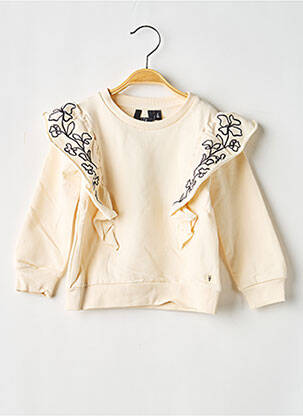 Pull stretch manches longues beige LEVV LABEL fille