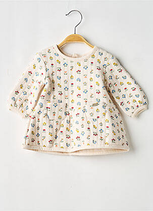 Robe pull manches longues manches longues beige MAYORAL fille