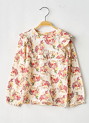 Top imprimé fantaisie manches longues beige NOPPIES fille