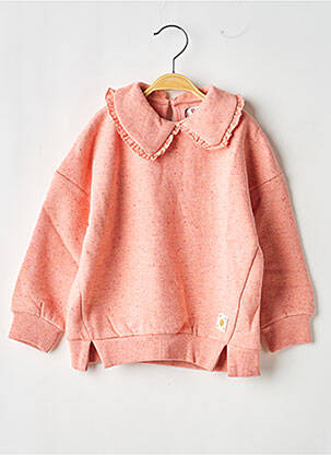 Sweat-shirt manches longues manches longues rose NOPPIES fille