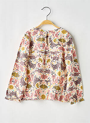 Top imprimé fantaisie manches longues rose NOPPIES fille