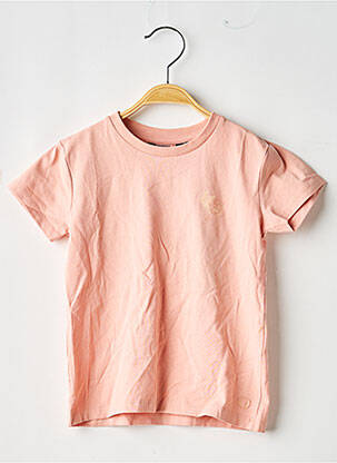 T-shirt coupe cintrée manches courtes rose LEVV LABEL fille