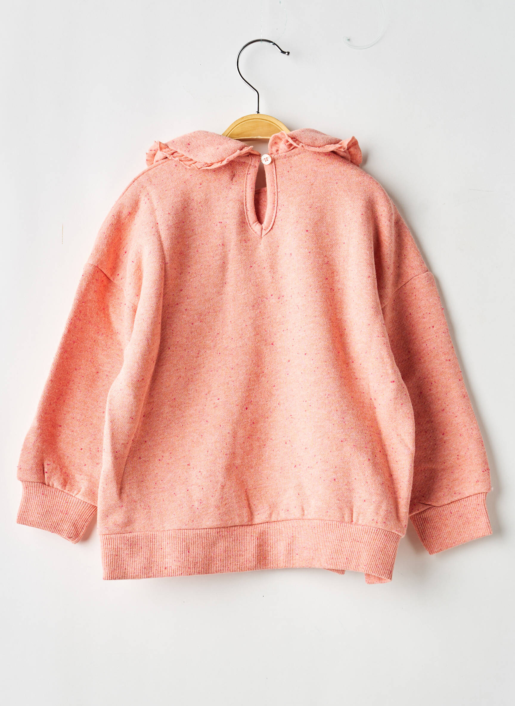 Sweat-shirt manches longues manches longues rose NOPPIES fille