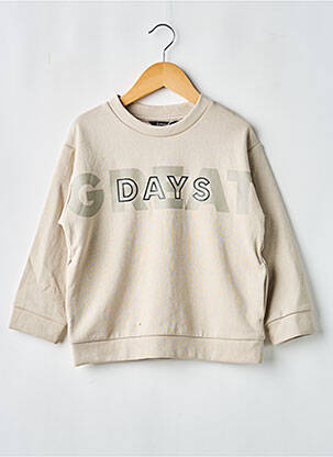 Sweat-shirt manches longues manches longues beige MAYORAL garçon