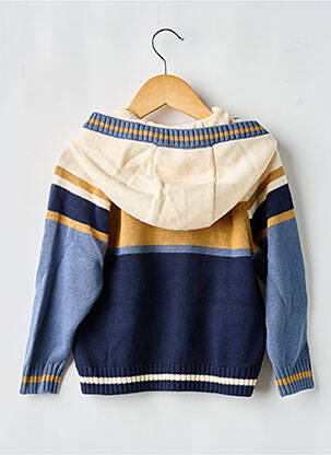 Gilet manches longues fermeture zippée sur le devant bleu BOBOLI garçon
