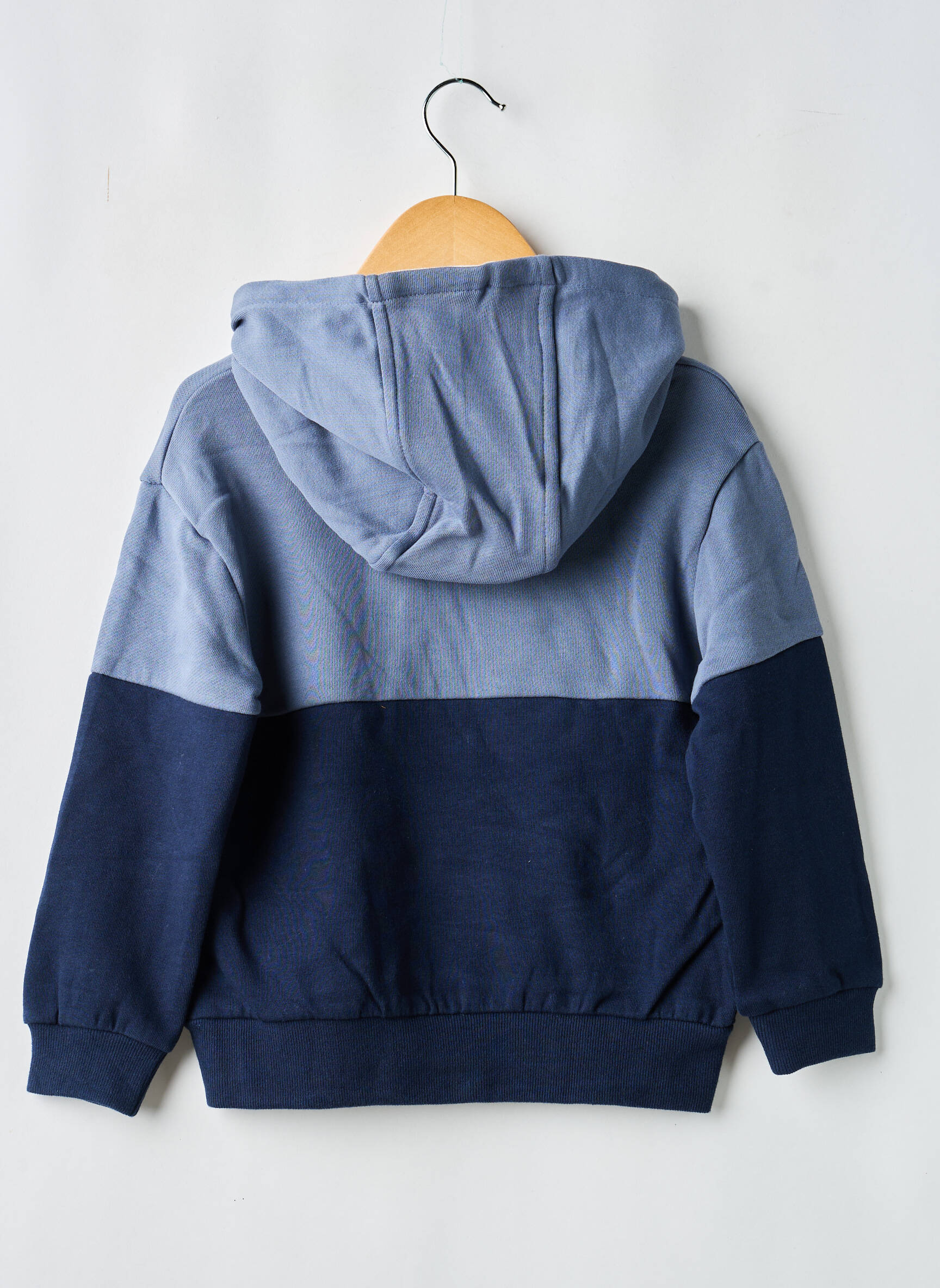 Sweat-shirt à capuche poches manches longues bleu BOBOLI garçon