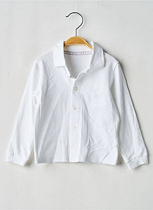 Chemise manches longues coupe droite blanc GYMP garçon