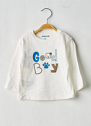T-shirt manches longues manches longues blanc MAYORAL garçon