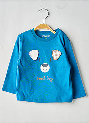 T-shirt manches longues manches longues bleu MAYORAL garçon