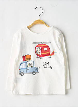 T-shirt manches longues manches longues blanc MAYORAL garçon