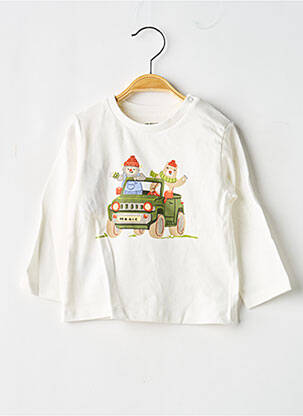 T-shirt manches longues manches longues blanc MAYORAL garçon