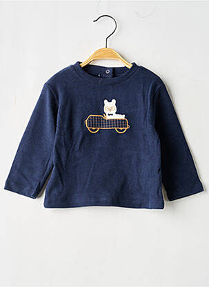 Sweat-shirt coupe droite manches longues bleu MAYORAL garçon