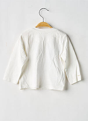 T-shirt fermeture pressionnée manches longues blanc MAYORAL garçon