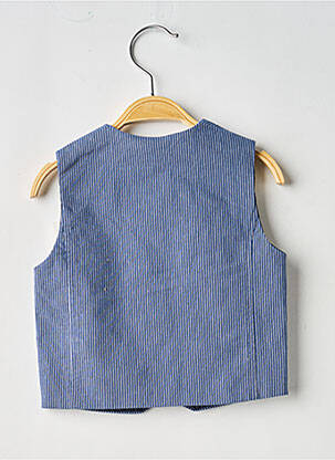 Gilet sans manche coupe droite bleu GYMP garçon