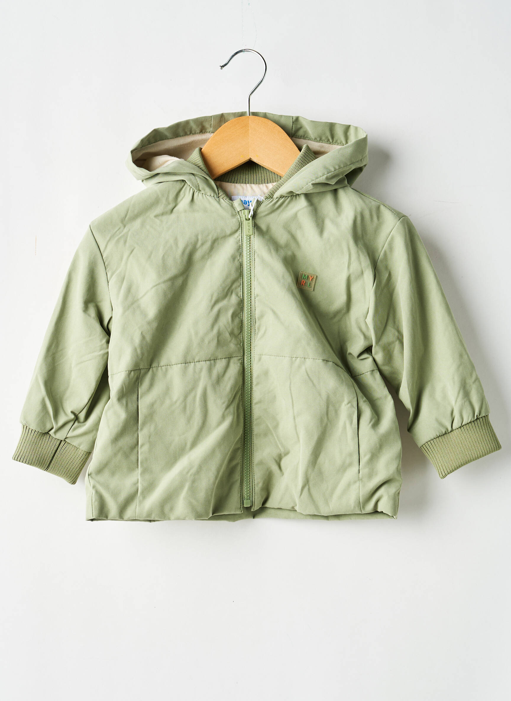 Imperméable poches a capuche vert MAYORAL garçon