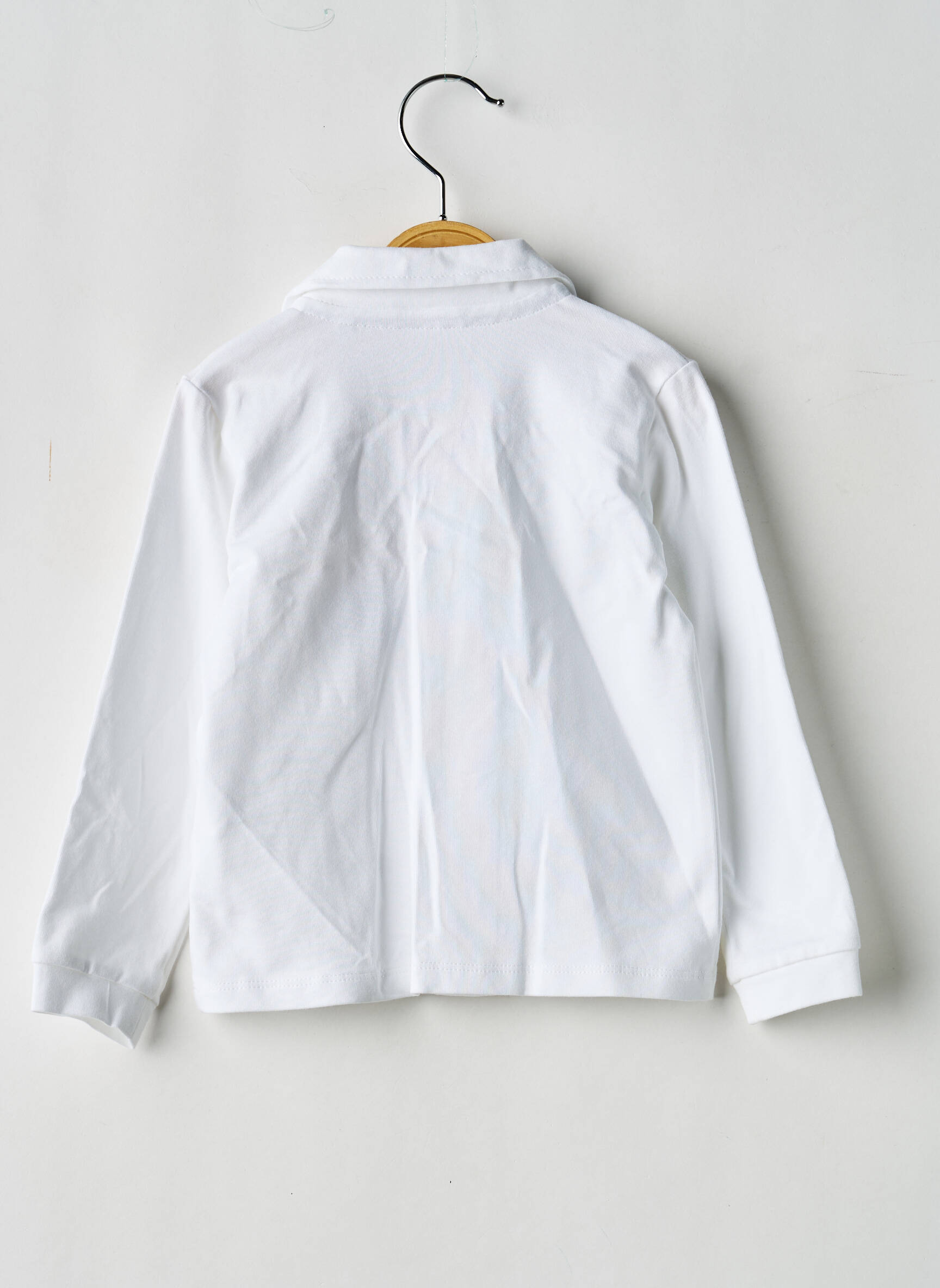 Chemise manches longues coupe droite blanc GYMP garçon