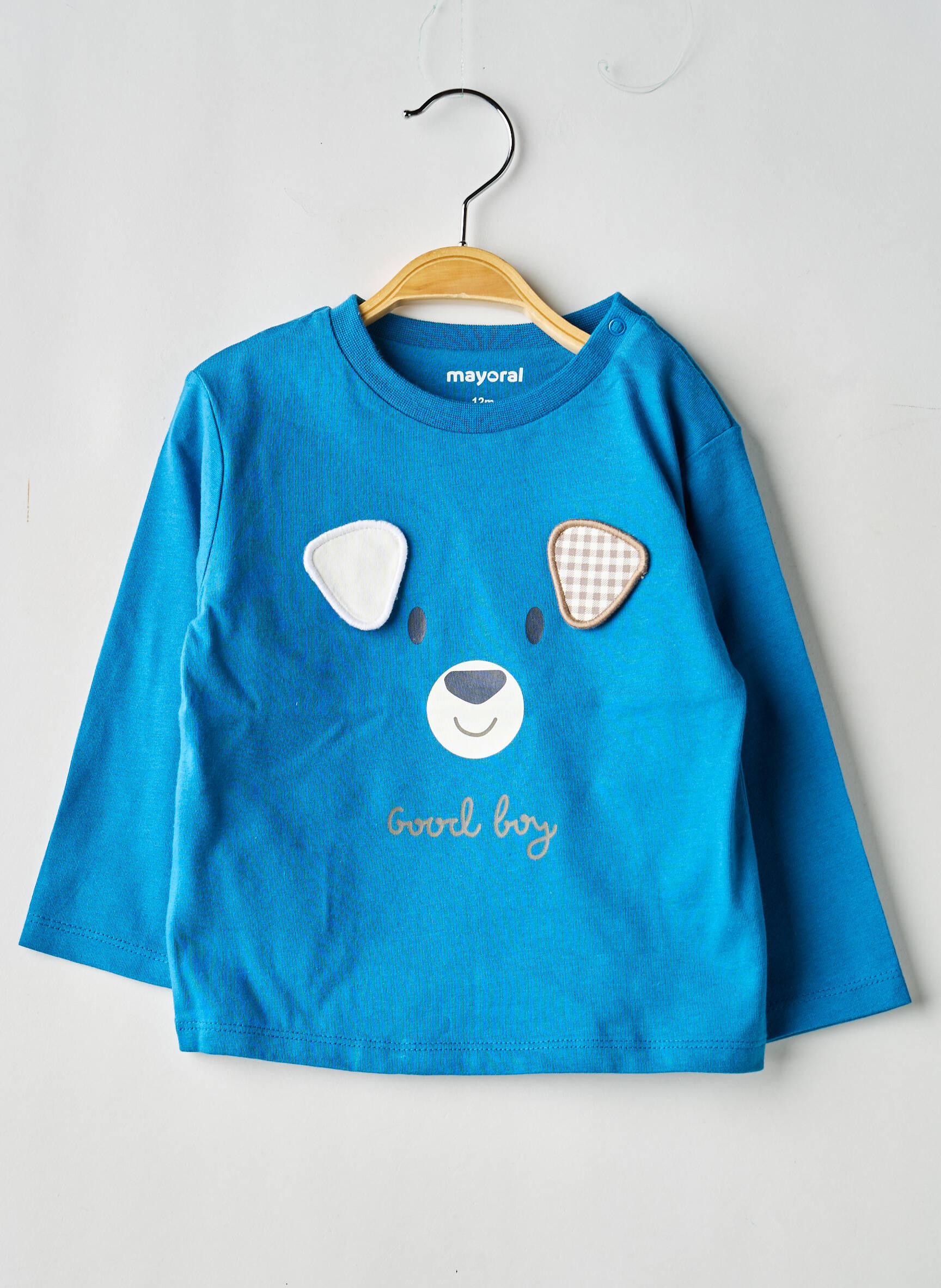T-shirt manches longues manches longues bleu MAYORAL garçon