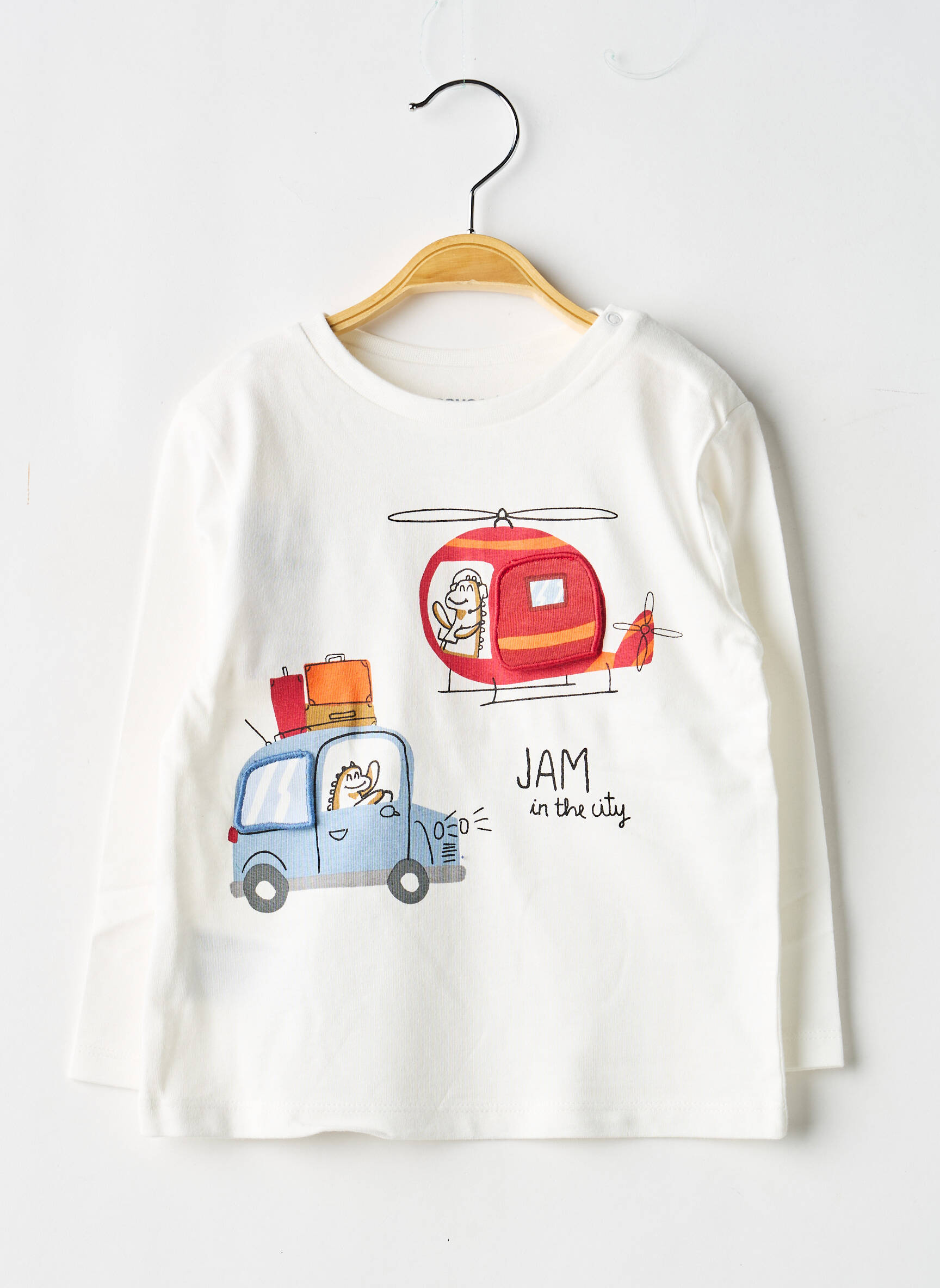T-shirt manches longues manches longues blanc MAYORAL garçon