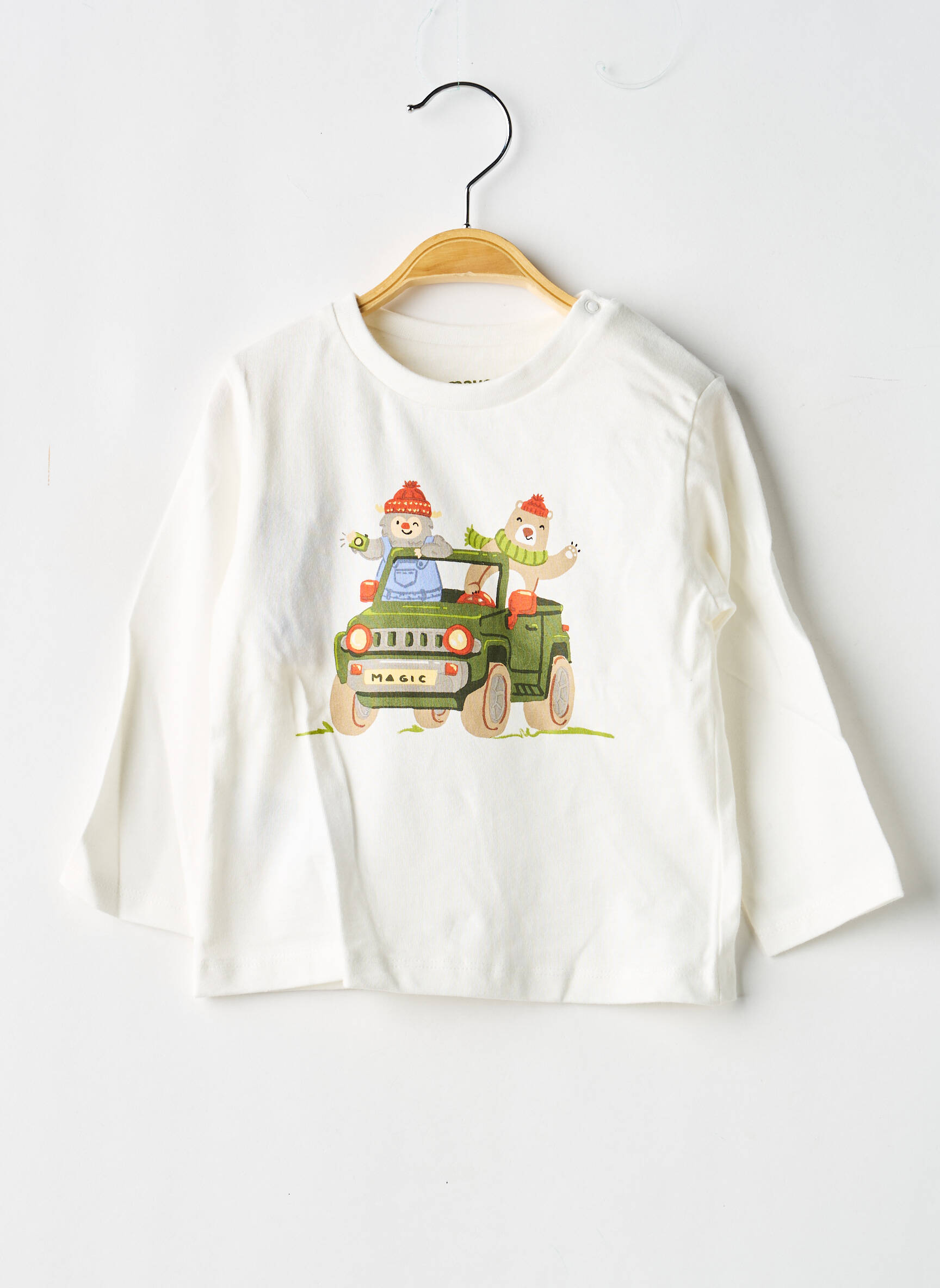 T-shirt manches longues manches longues blanc MAYORAL garçon