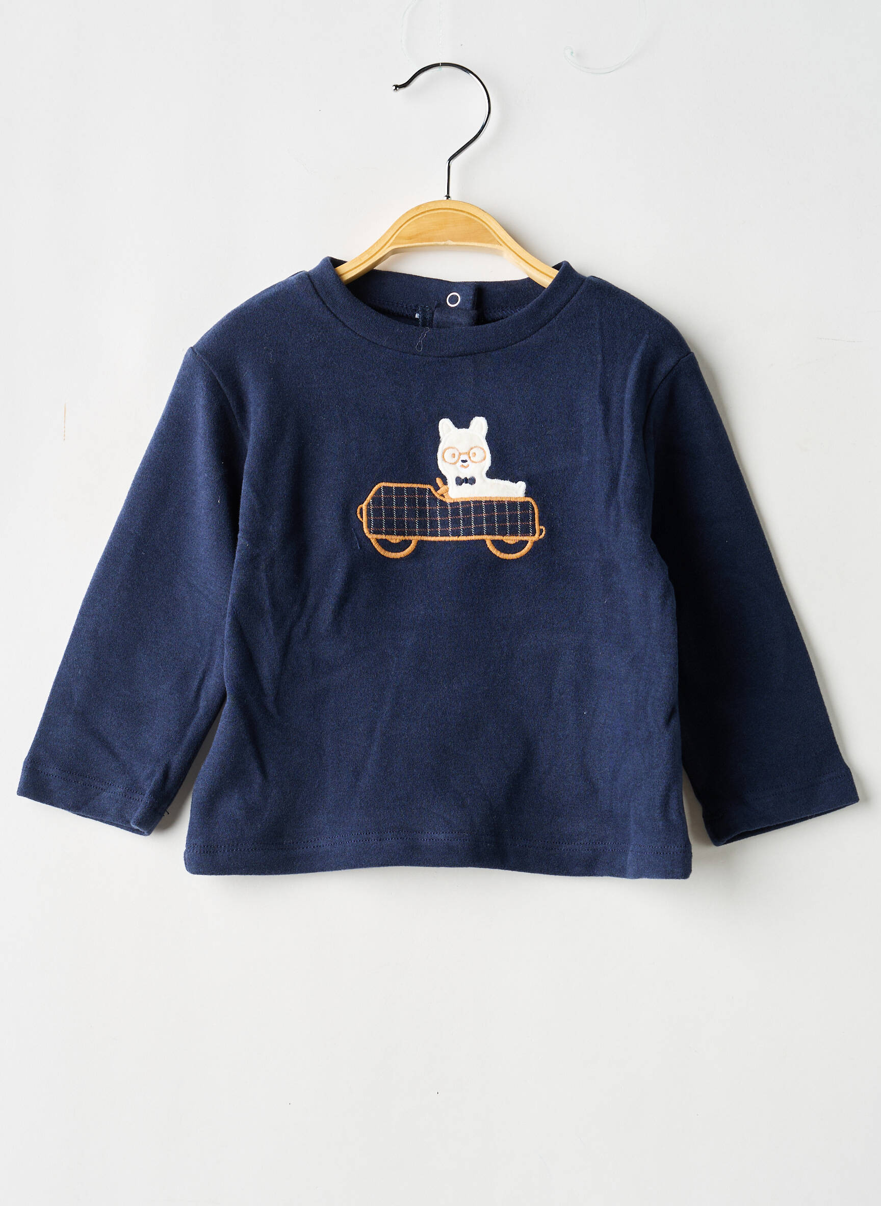 Sweat-shirt coupe droite manches longues bleu MAYORAL garçon