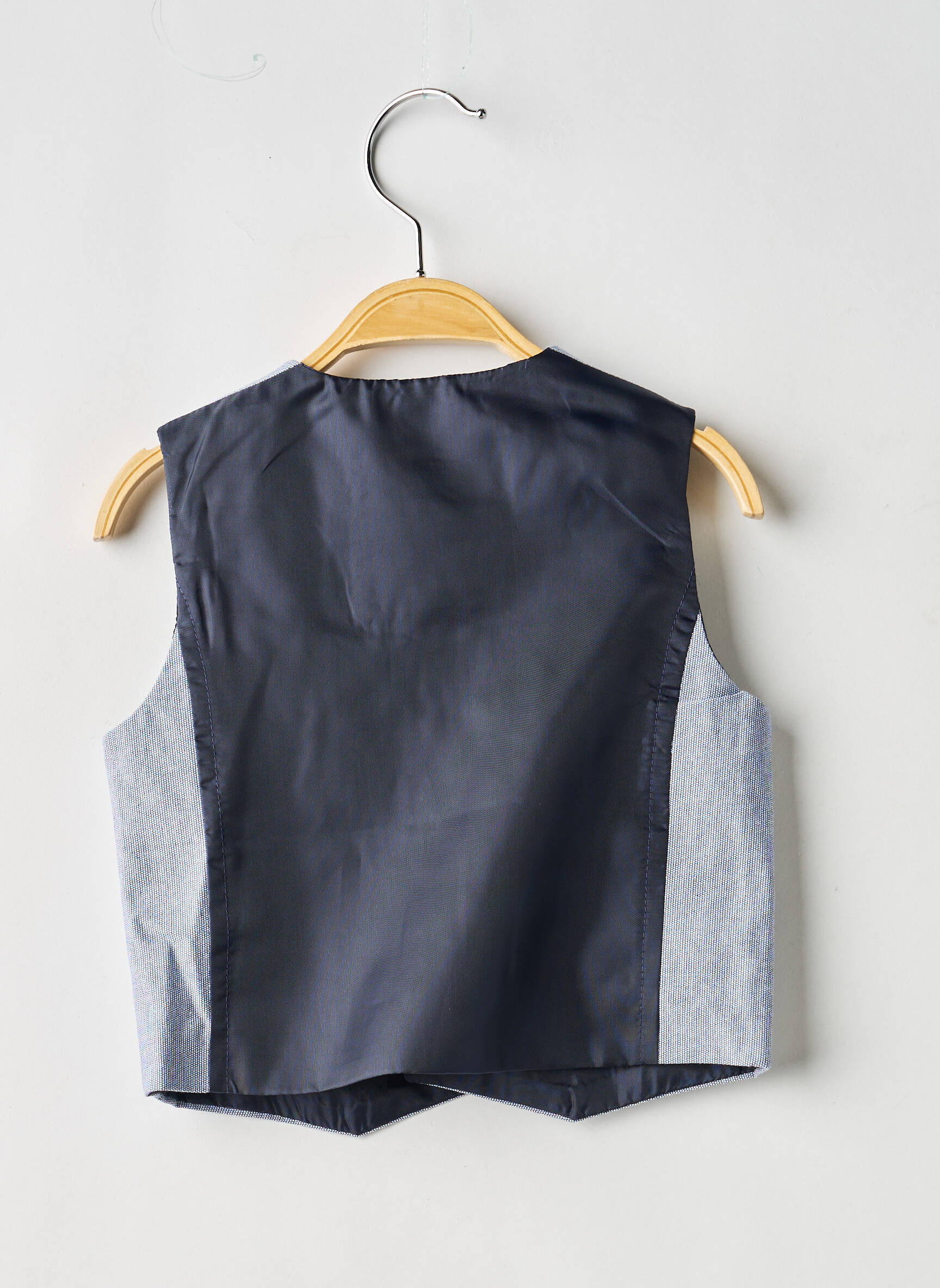 Gilet sans manche coupe droite bleu GYMP garçon