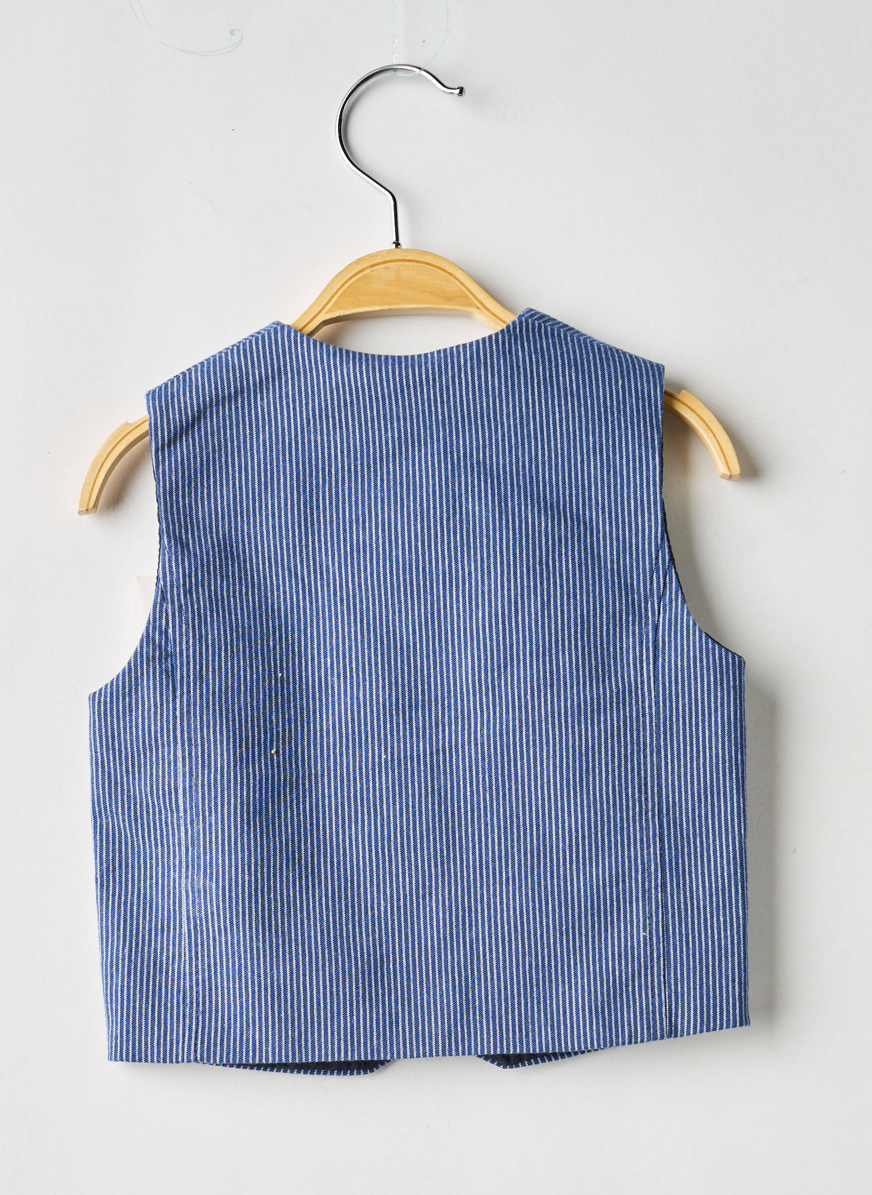 Gilet sans manche coupe droite bleu GYMP garçon