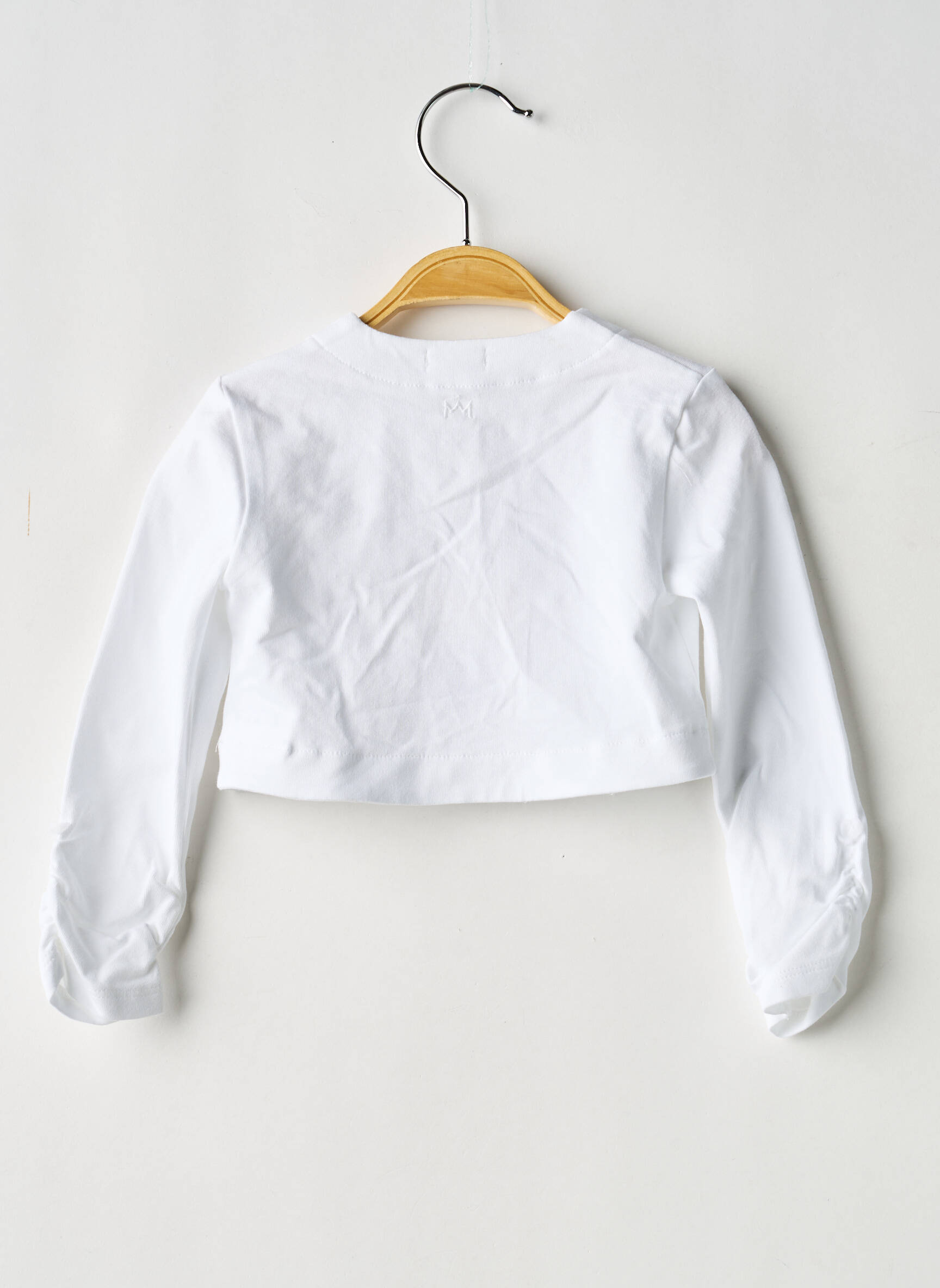 Boléro coupe droite blanc GYMP fille