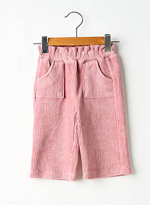 Pantalon droit coupe droite taille élastique rose MAYORAL fille