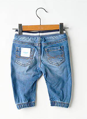 Pantalon droit poches taille élastique bleu MAYORAL garçon