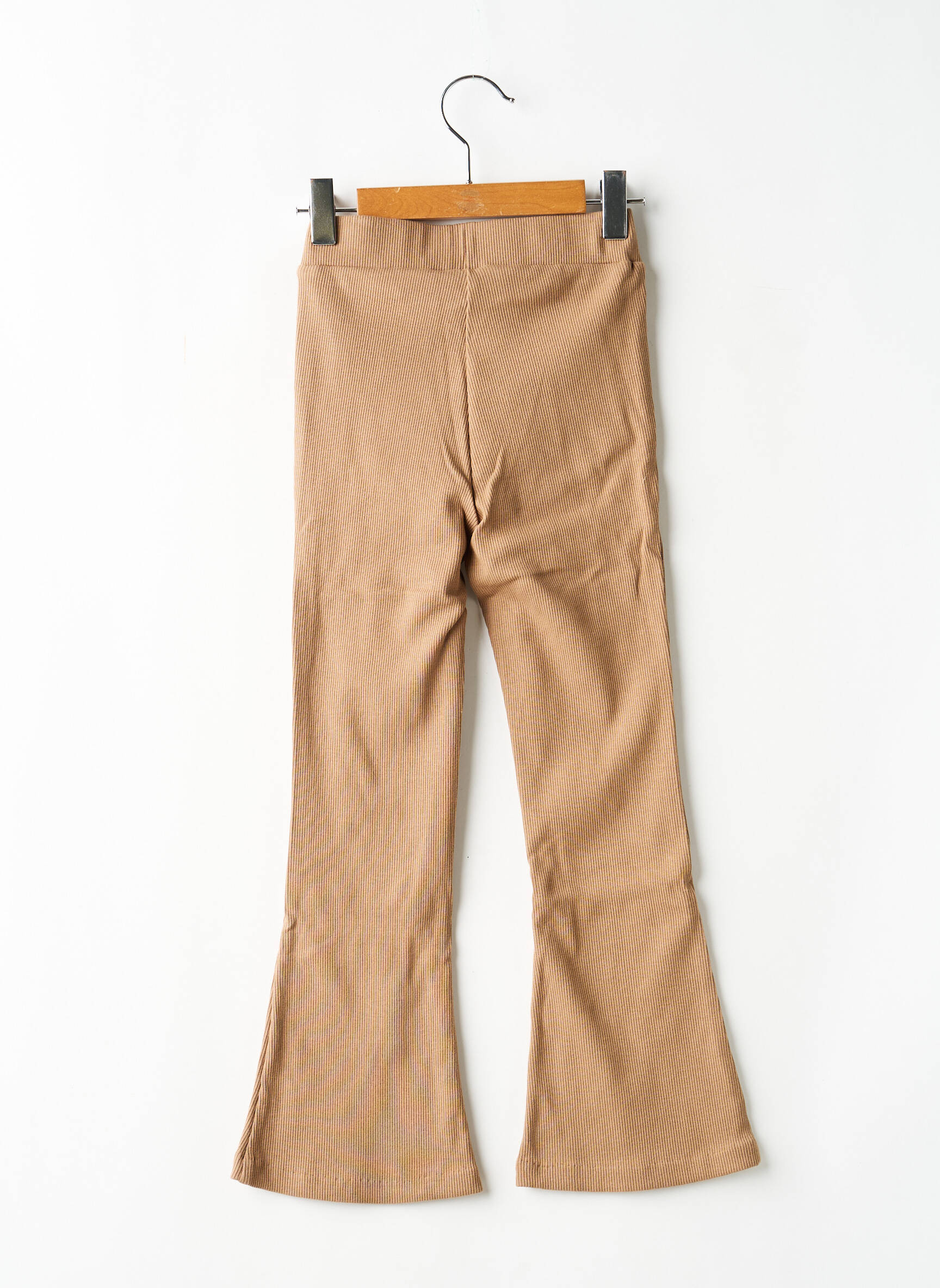 Pantalon flare taille élastique taille élastique beige LEVV LABEL fille