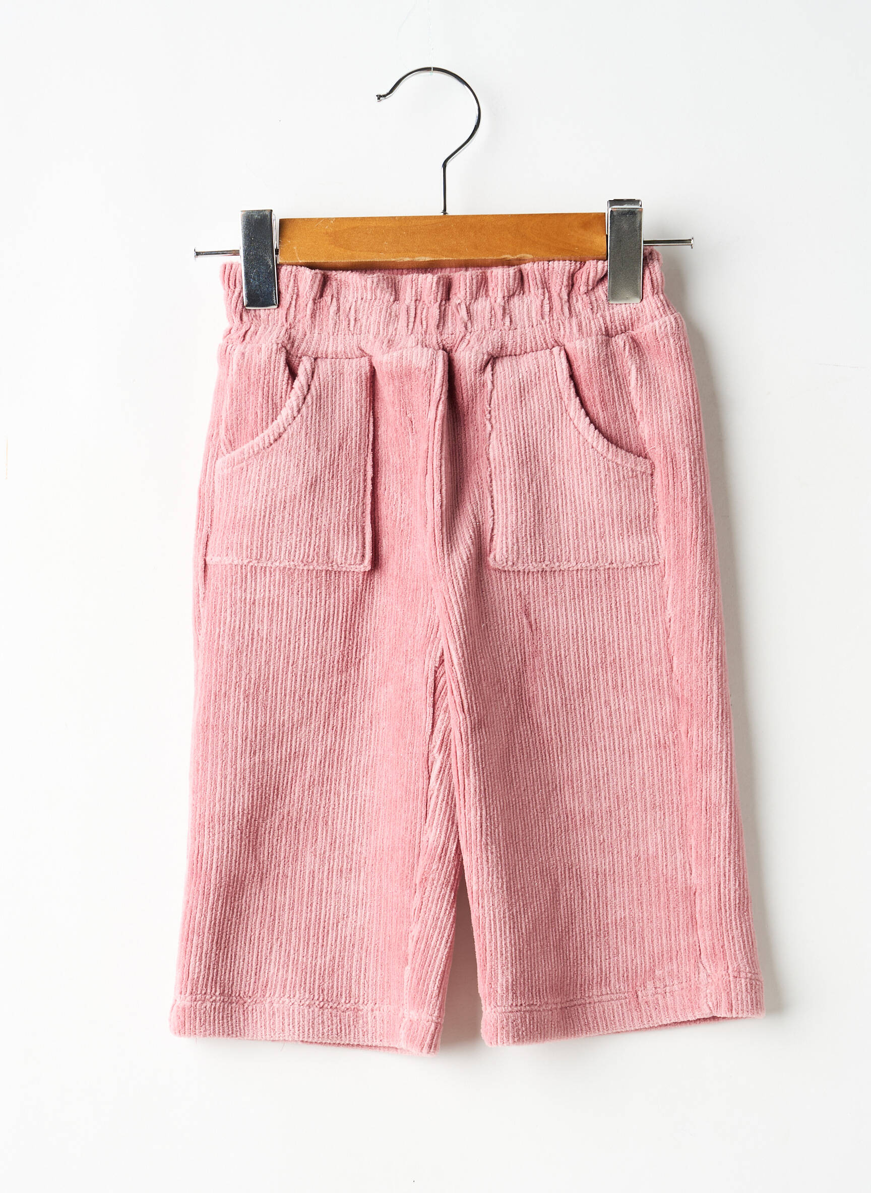Pantalon droit coupe droite taille élastique rose MAYORAL fille