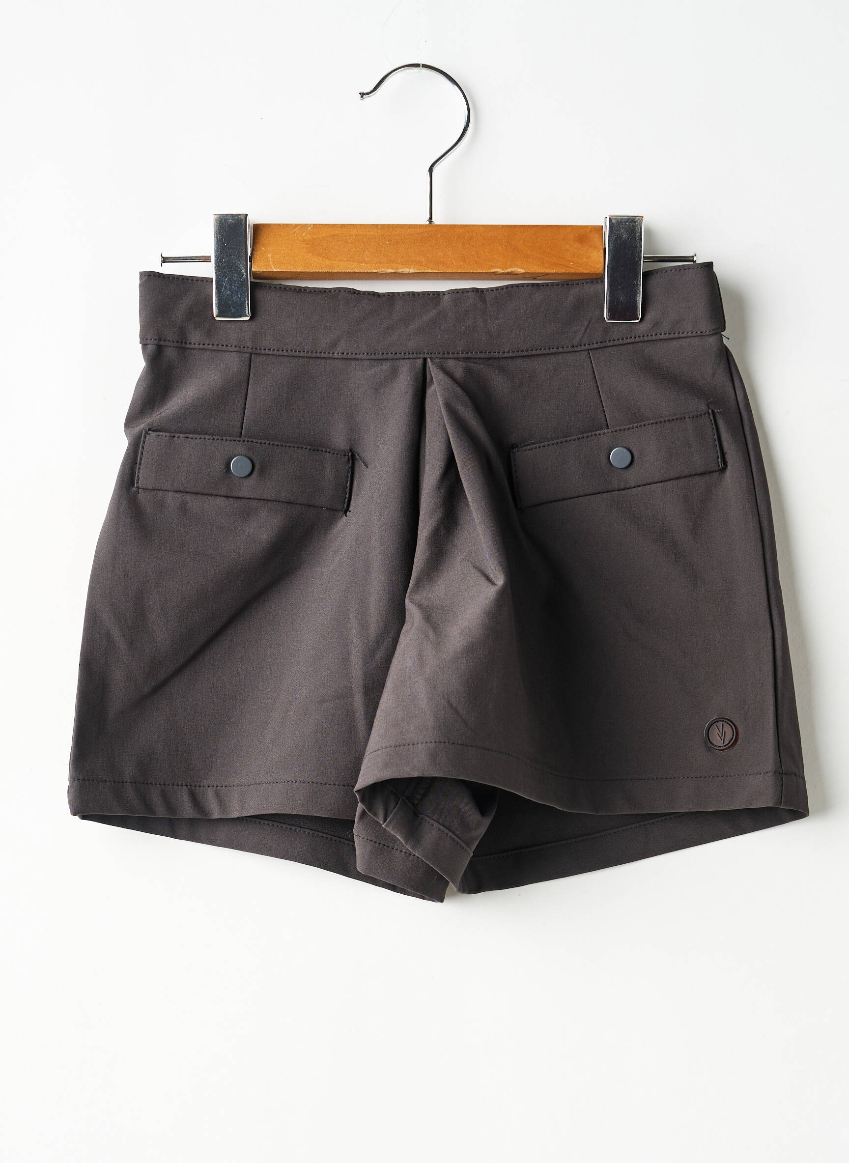 Short poches taille élastique noir LEVV LABEL fille