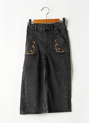 Jeans coupe droite taille élastique taille élastique noir NOPPIES fille