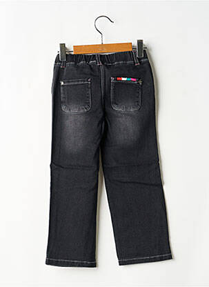 Jeans coupe droite taille élastique taille élastique noir BOBOLI fille
