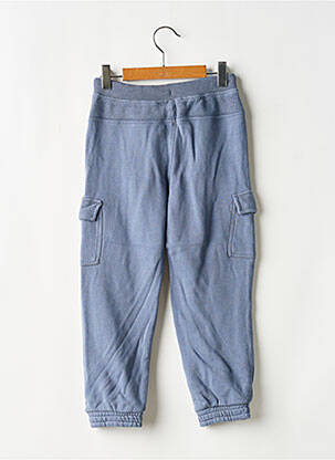 Pantalon cargo poches taille élastique bleu BOBOLI garçon