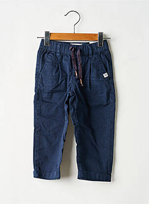 Pantalon droit fermeture liens à nouer taille élastique bleu NOPPIES garçon